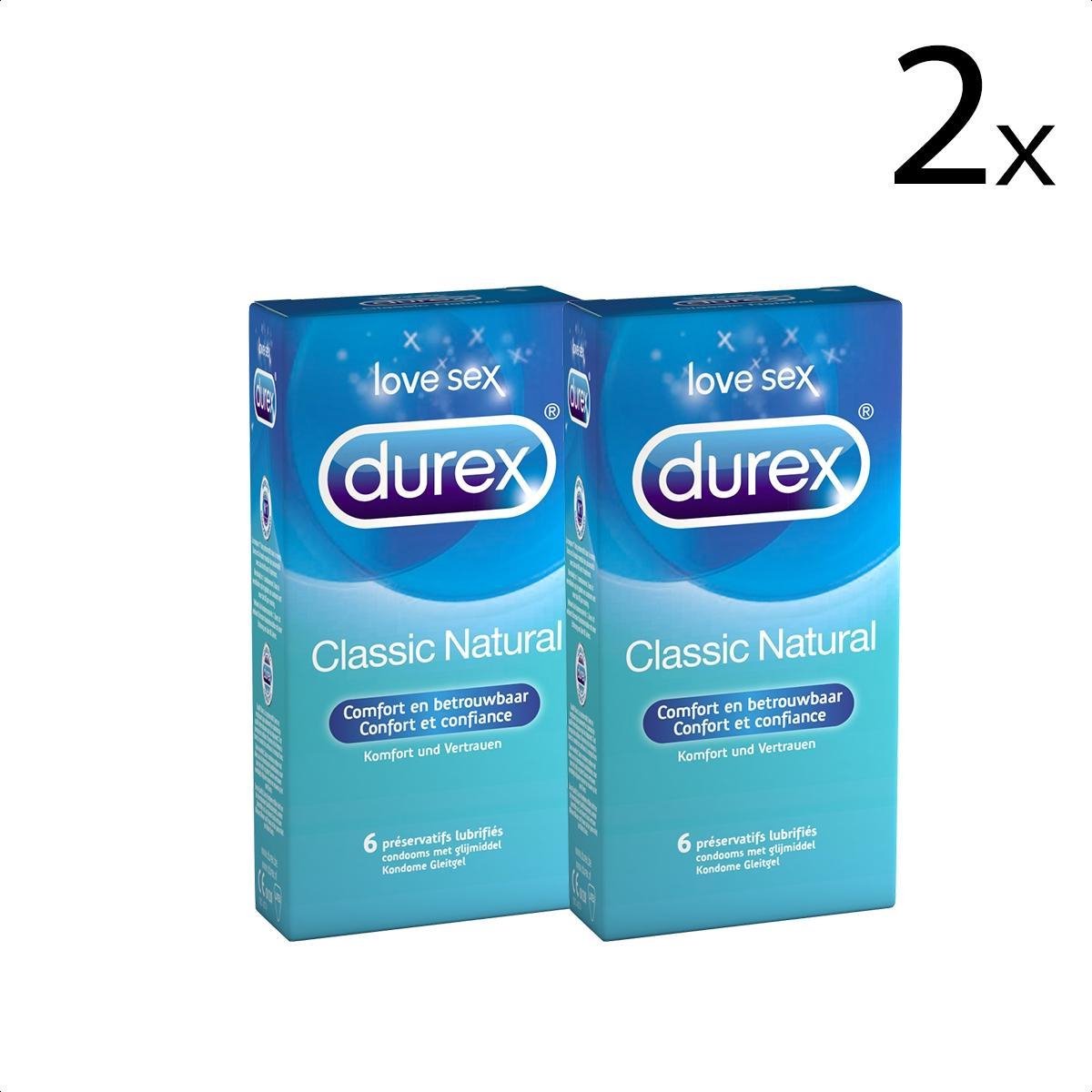 Durex Condooms Classic Natural 6st x2