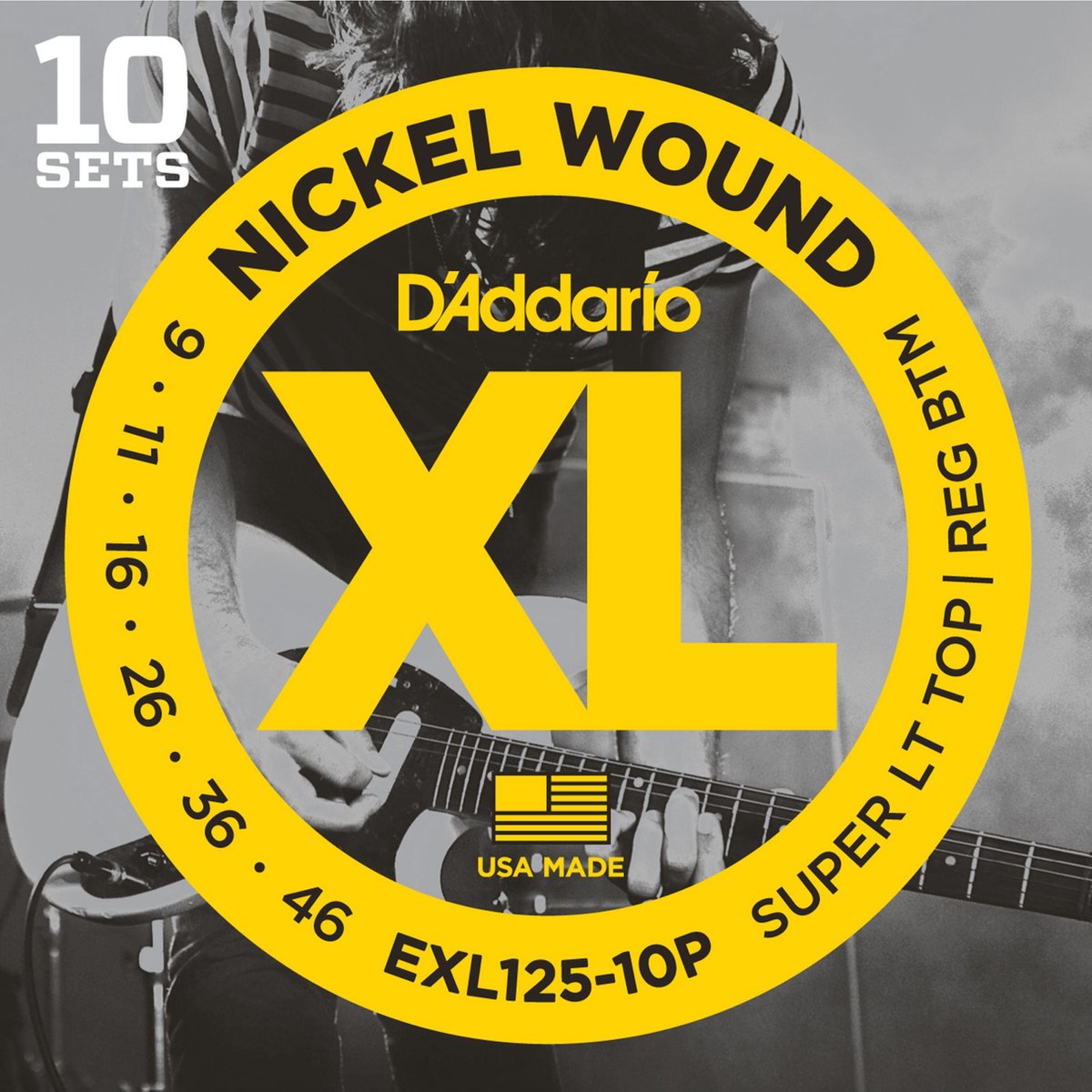 EXL125-10P 09-46 10er Set nikkel omwonden