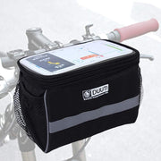 DUUTI XL Fiets Stuurtas - Grote Afneembare Fietstas Stuur Met Smartphone / Telefoon Houder & Kaartlezer (Kaarthouder) - Afneembaar - Waterproof