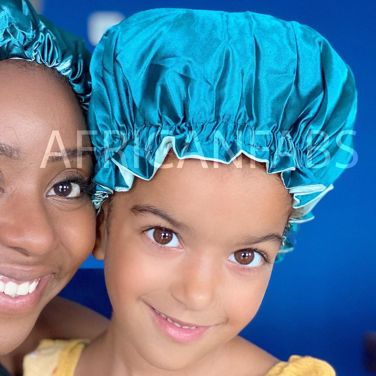 Afabs® Groene Satijnen Slaapmuts ( Kindermaat 3-10 jaar ) / Kinder Hair Bonnet / Haar bonnet van Satijn / Satin bonnet