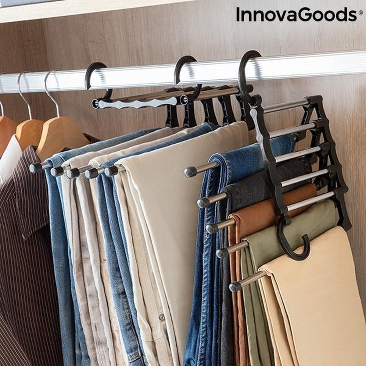5-in-1 meervoudige broekhanger Hanglite InnovaGoods