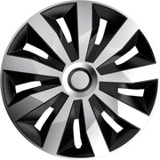 Autostyle Wieldoppen 13 inch Penta Zilver/Zwart - ABS