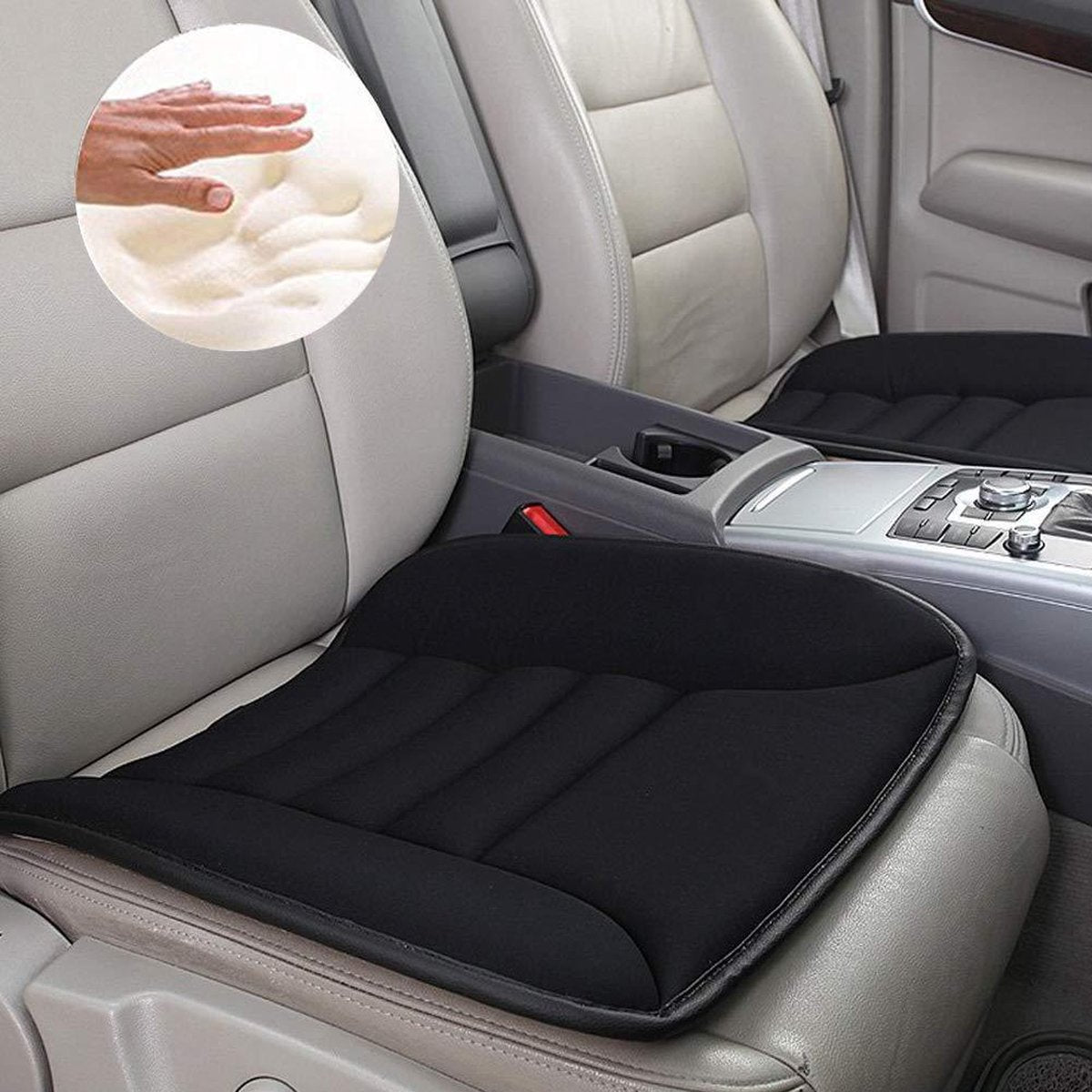 HN® Traagschuim zitkussen auto | Comfort stoelkussen stoelhoes past op alle stoelen