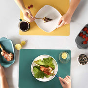 BOTC Placemats  - Placemats Kunststof - Placemat Set 2 stuks - 30x40 cm - grijs