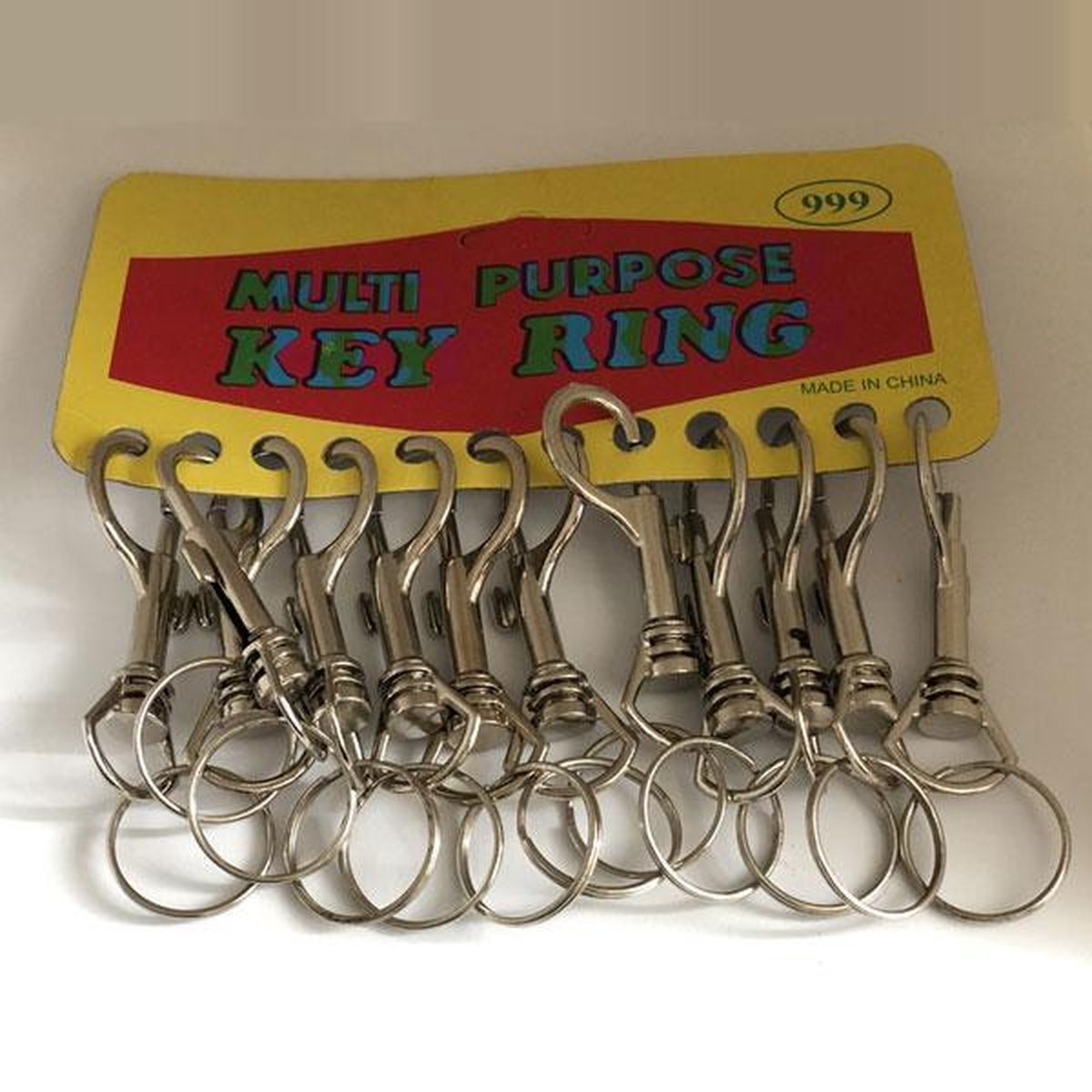 Musketonhaak 12 Stuks - Karabijnhaak Sleutelhanger - 8 cm p/s - Musketonhaak Sleutelhanger - Sleutelring - Karabijnhaak - Karabiners