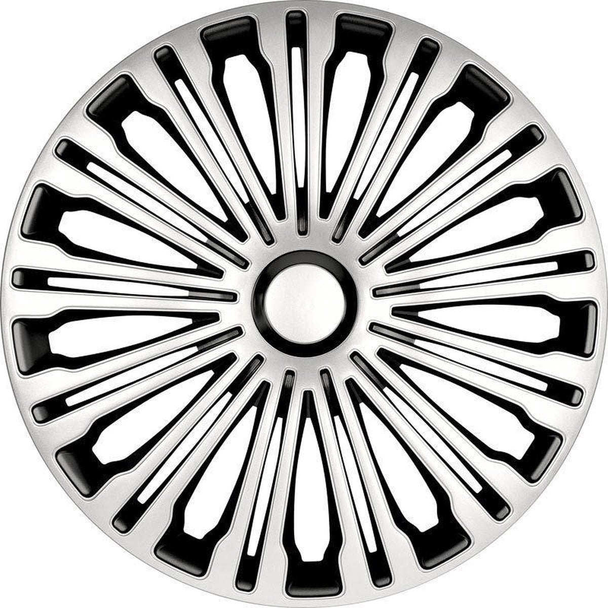 Autostyle Wieldoppen 13 inch Volante Zilver/Zwart - ABS