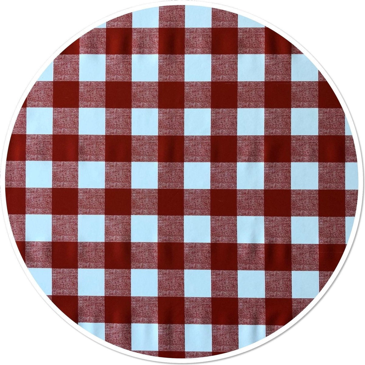 Tafelzeil rond ruit rood - 160cm.