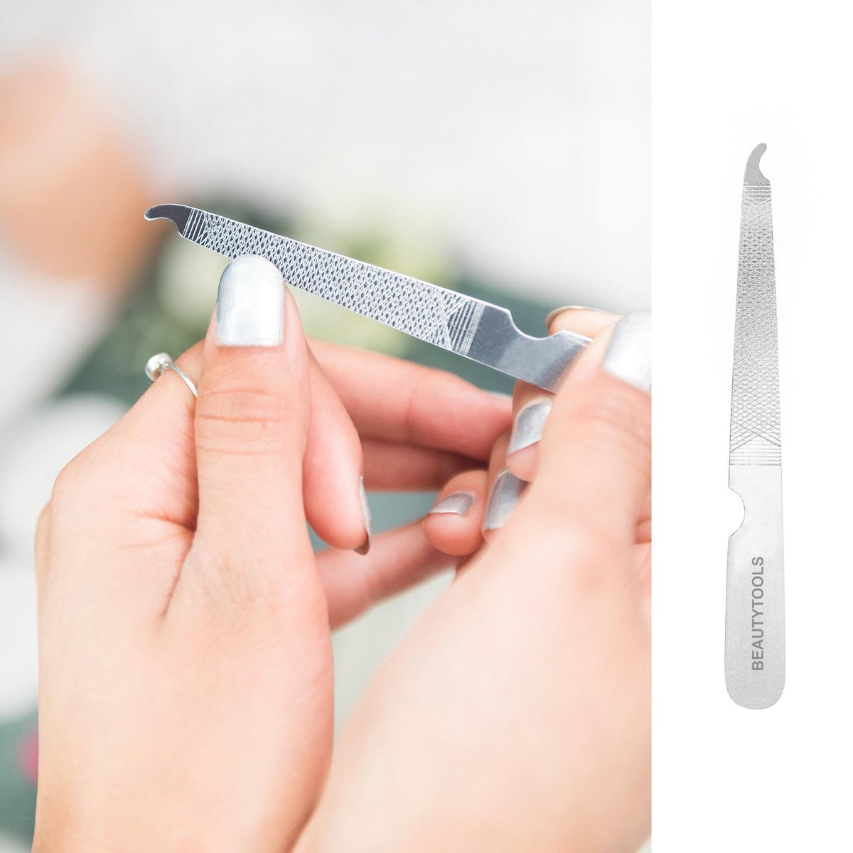 Beautytools Inox Vijl/Nagelvijl (11.5 cm) - (NF-1093)