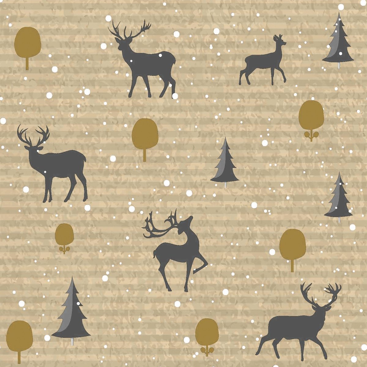 Duni Servetten Deer Forest 3-laags 33 X 33 Cm Bruin 20 Stuks