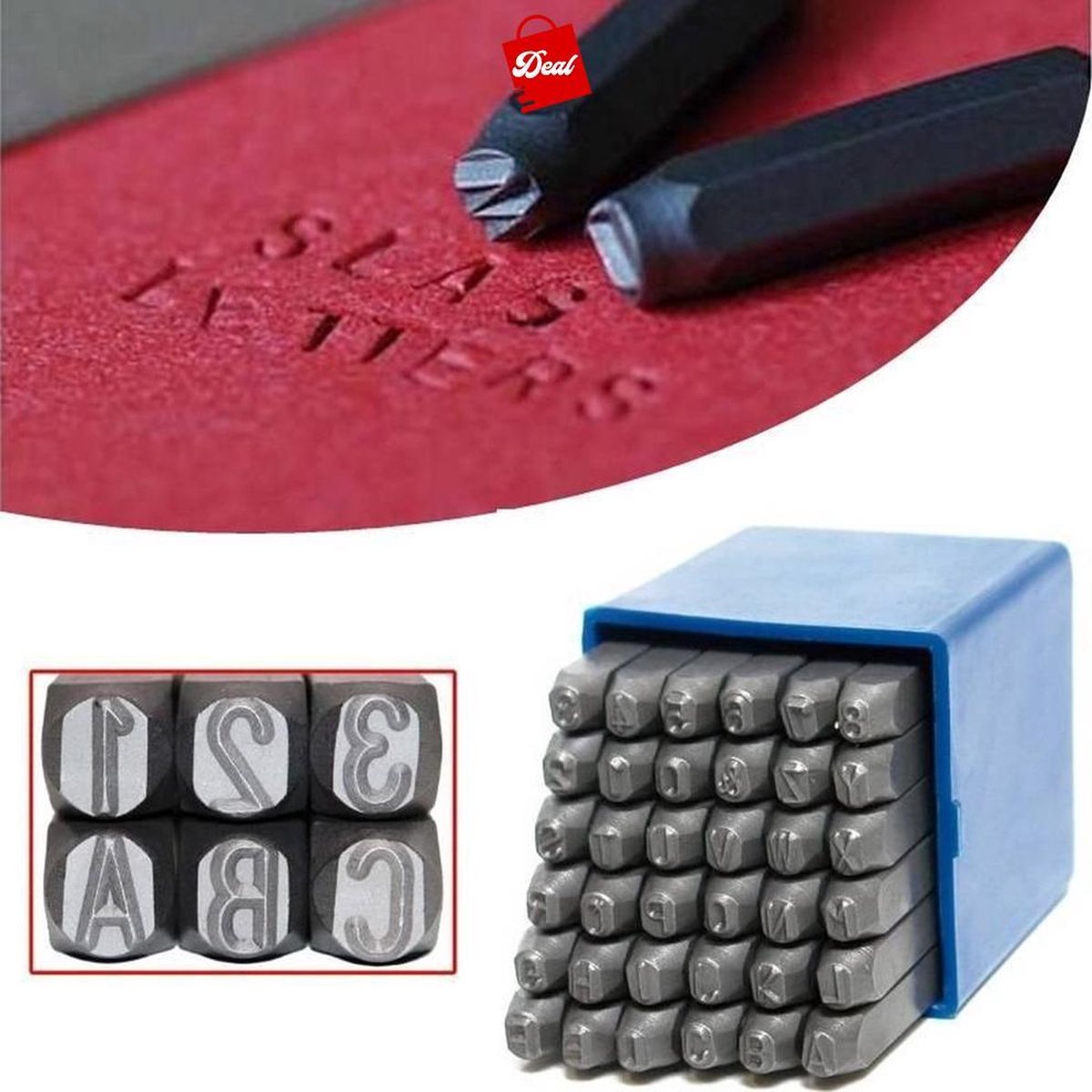 Deal Tools Slagletters En Cijfers 4 mm Slagletter Set | 36 Delig