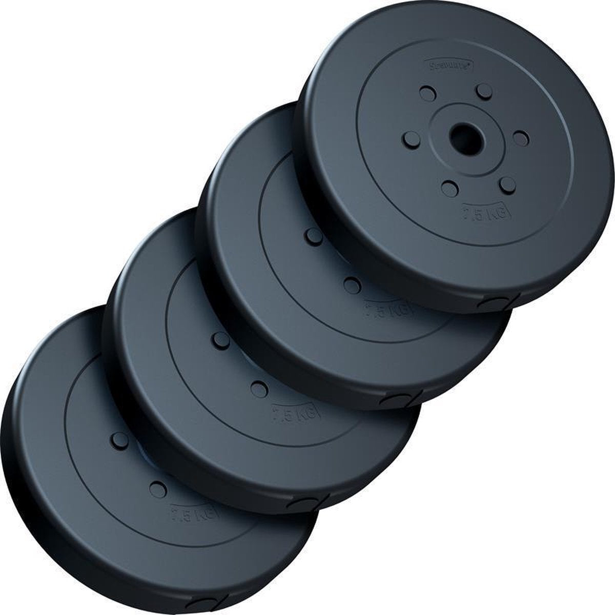 ScSPORTS® Halterschijven set 30 kg - Kunststof - 30 mm - 4 x 7