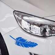 10 STKS embleem veer auto stickers waterdichte kunststof sticker sticker (blauw)