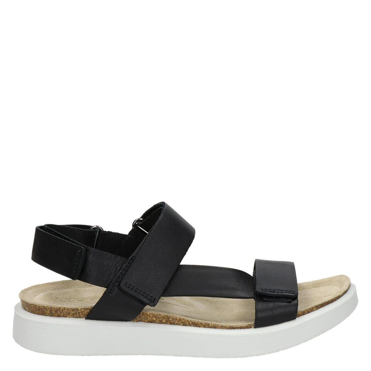 ECCO Corksphere dames sandaal - Zwart - Maat 38