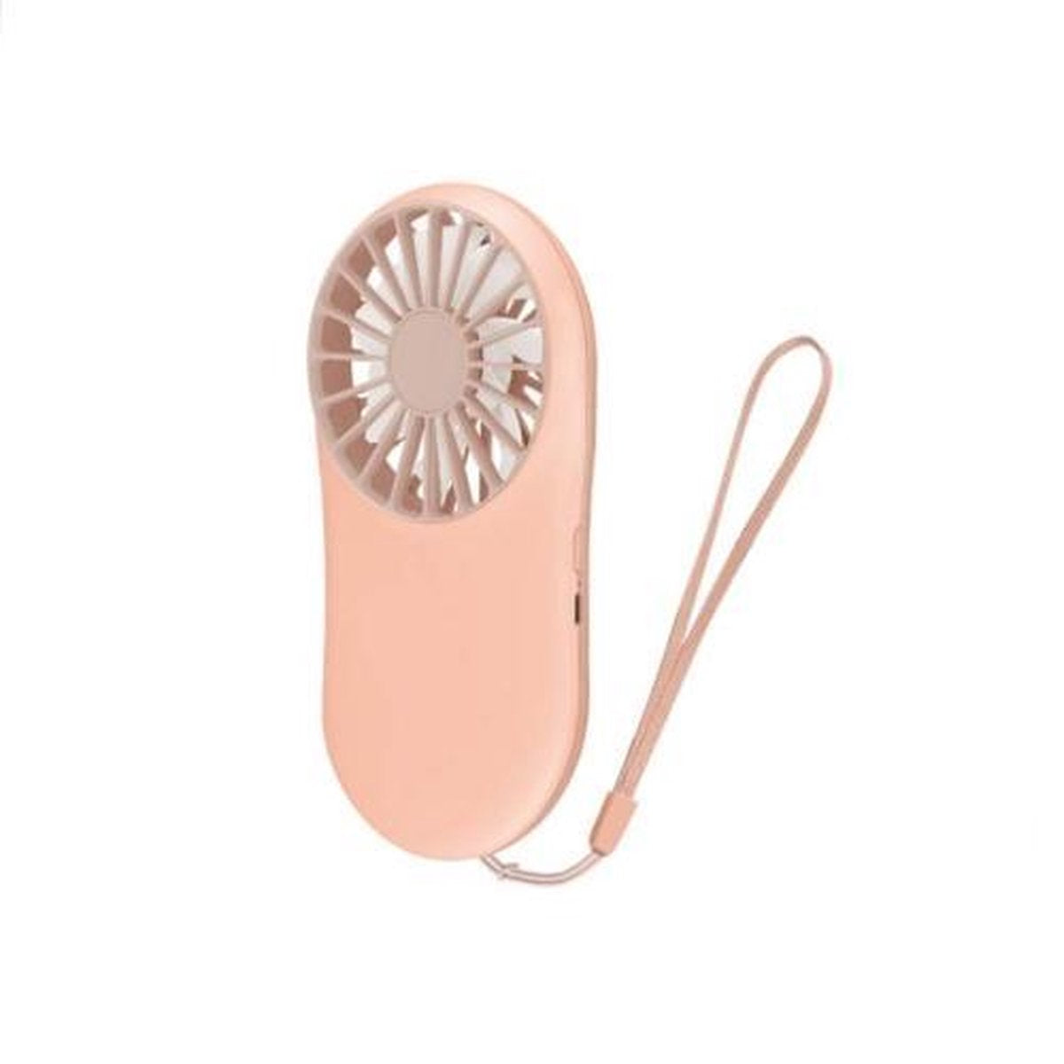 Draagbare kleine ventilator DC Mini-luchtkoeler Zakventilatoren USB-lading Student buitenshuis meenemen (roze)