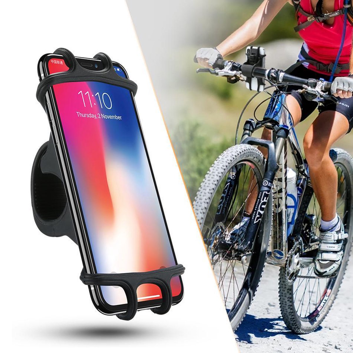 Universele Telefoonhouder Fiets - Douxe Premium Telefoonhouder voor Fiets