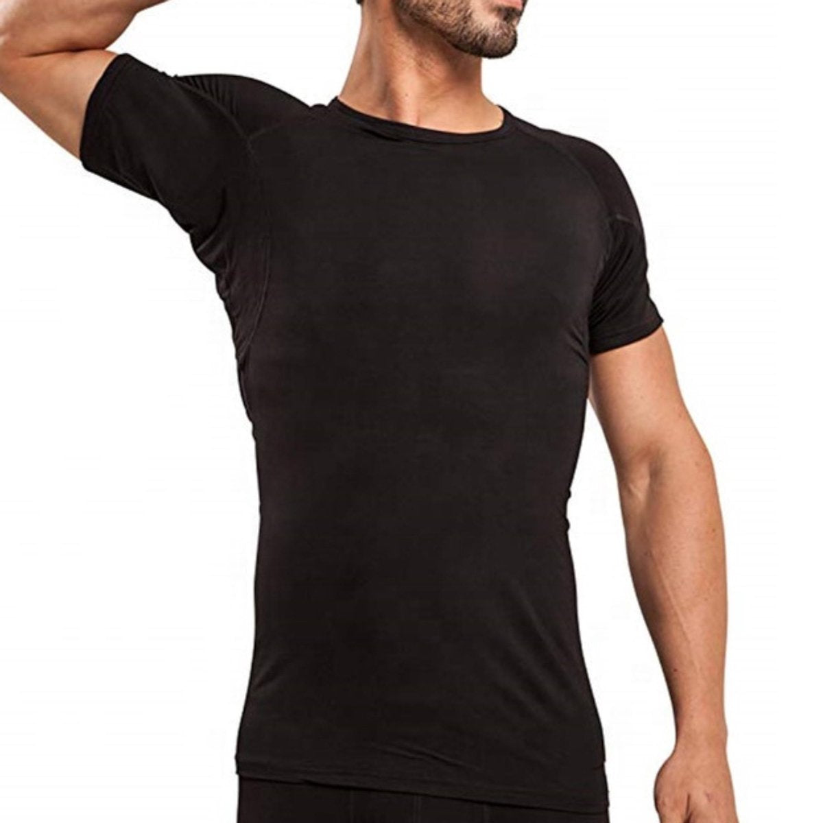 Krexs - Anti Zweet Shirt – Okselpads – Anti Transpirant  - Zwart - Mannen