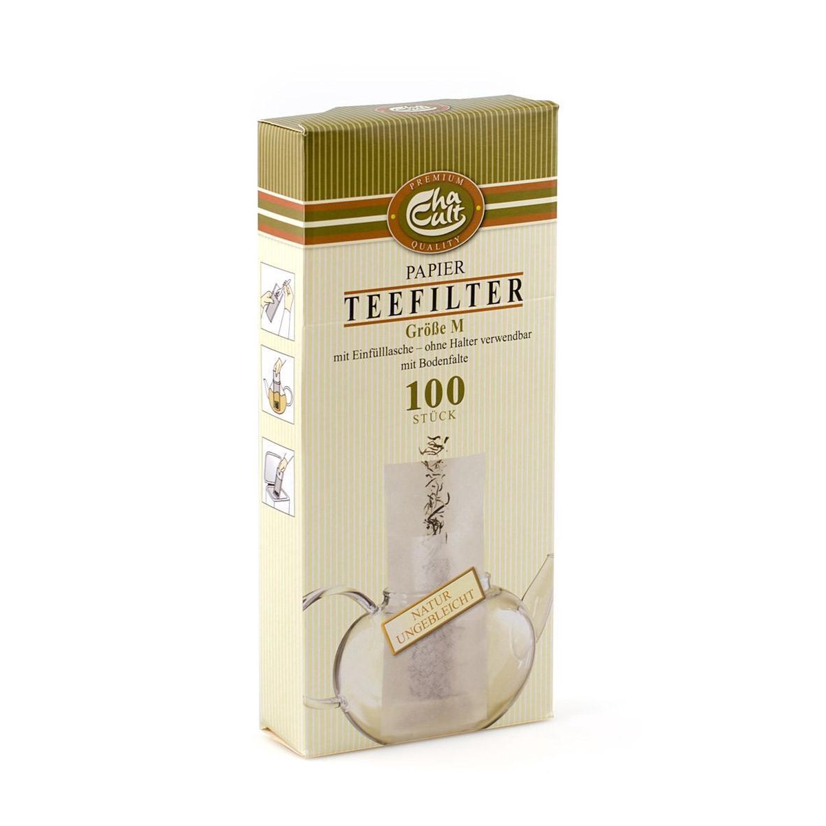 ChaCult Theefilters - Maat M - 100 stuks