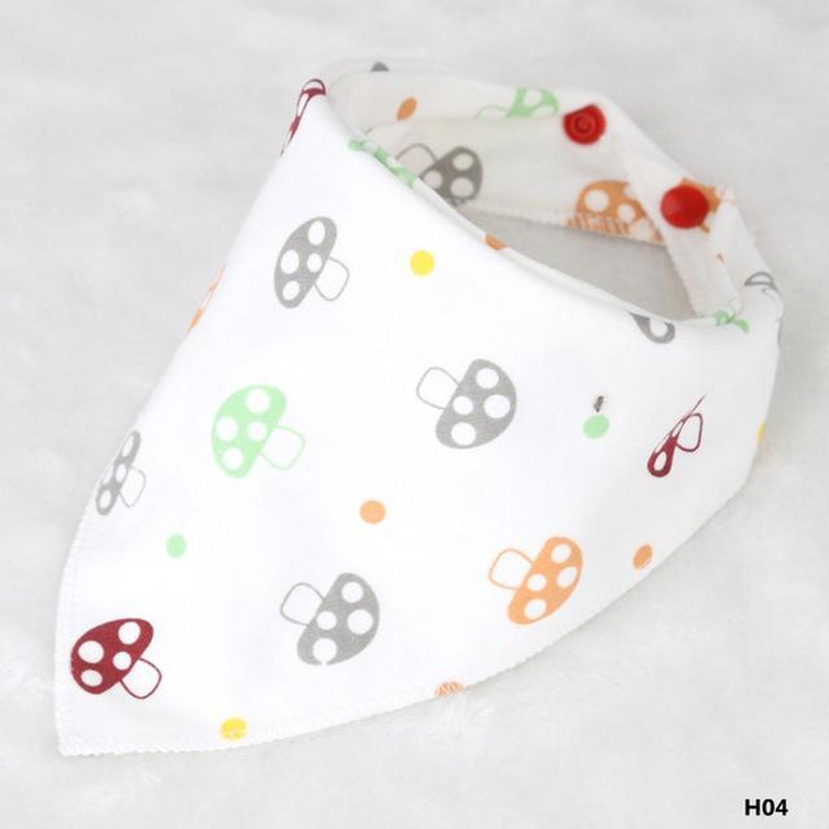 JillyBee - Slab - Slabbetje - Slabber - Bandana - Paddenstoelen - Paddenstoel - Gekleurd