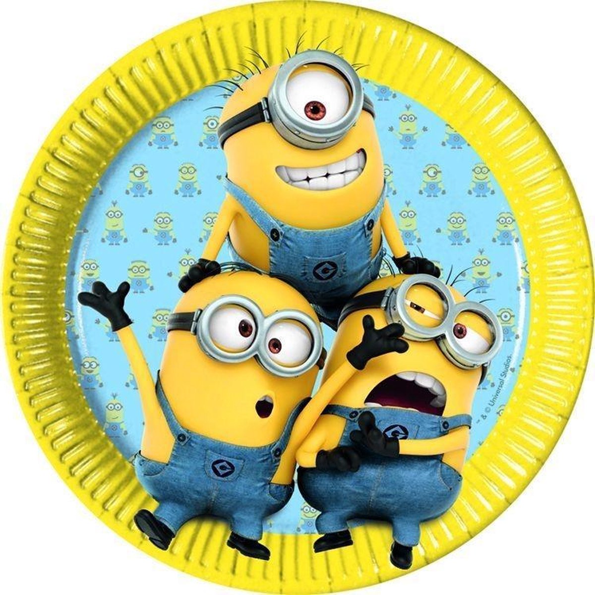 Universal Feestborden Minions 23 Cm Karton Geel 8 Stuks