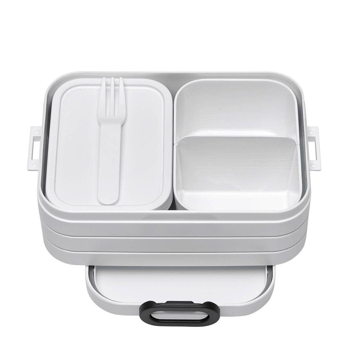 Mepal – Bento lunchbox Take a Break midi- inclusief bento box – wit – Lunchbox voor volwassenen