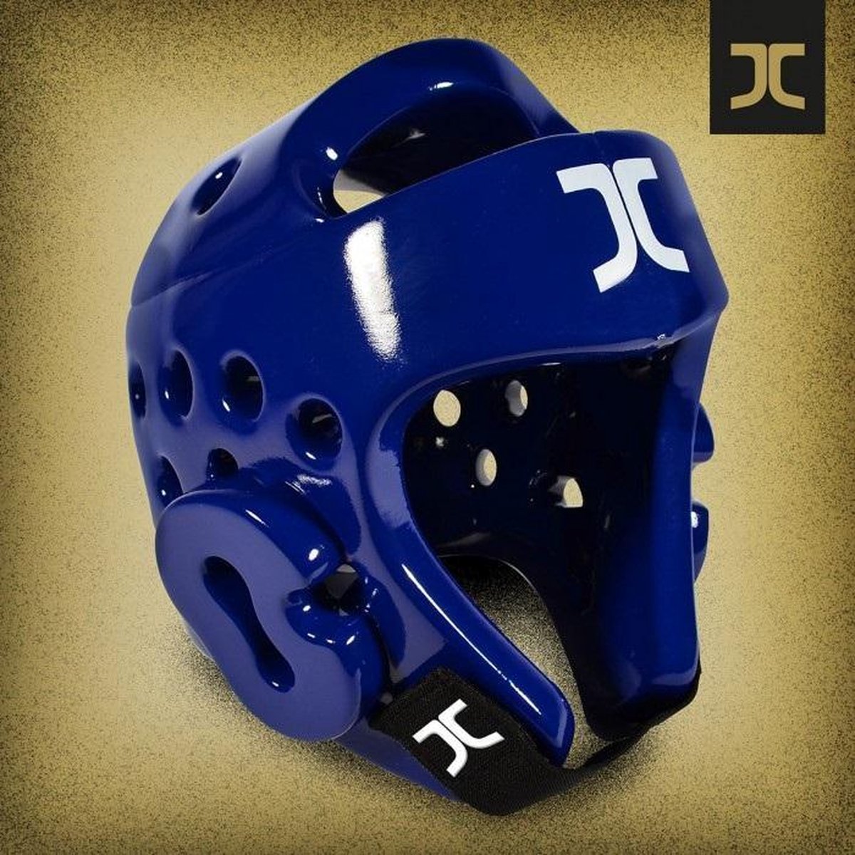 Taekwondo-Hoofdbeschermer Jc-Club Wt Blauw Maat L