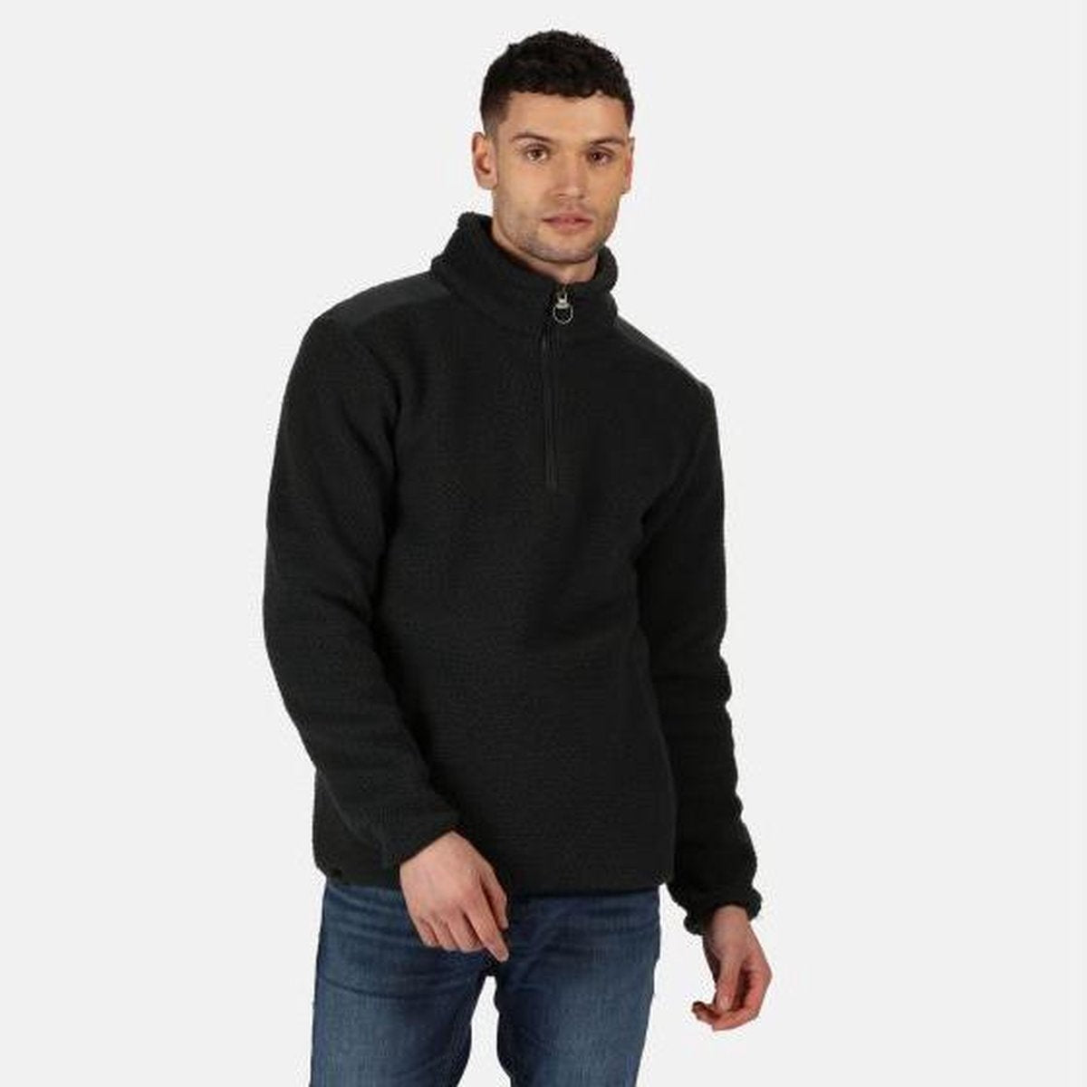 Colman zware Fleece met halve rits van Regatta voor Heren