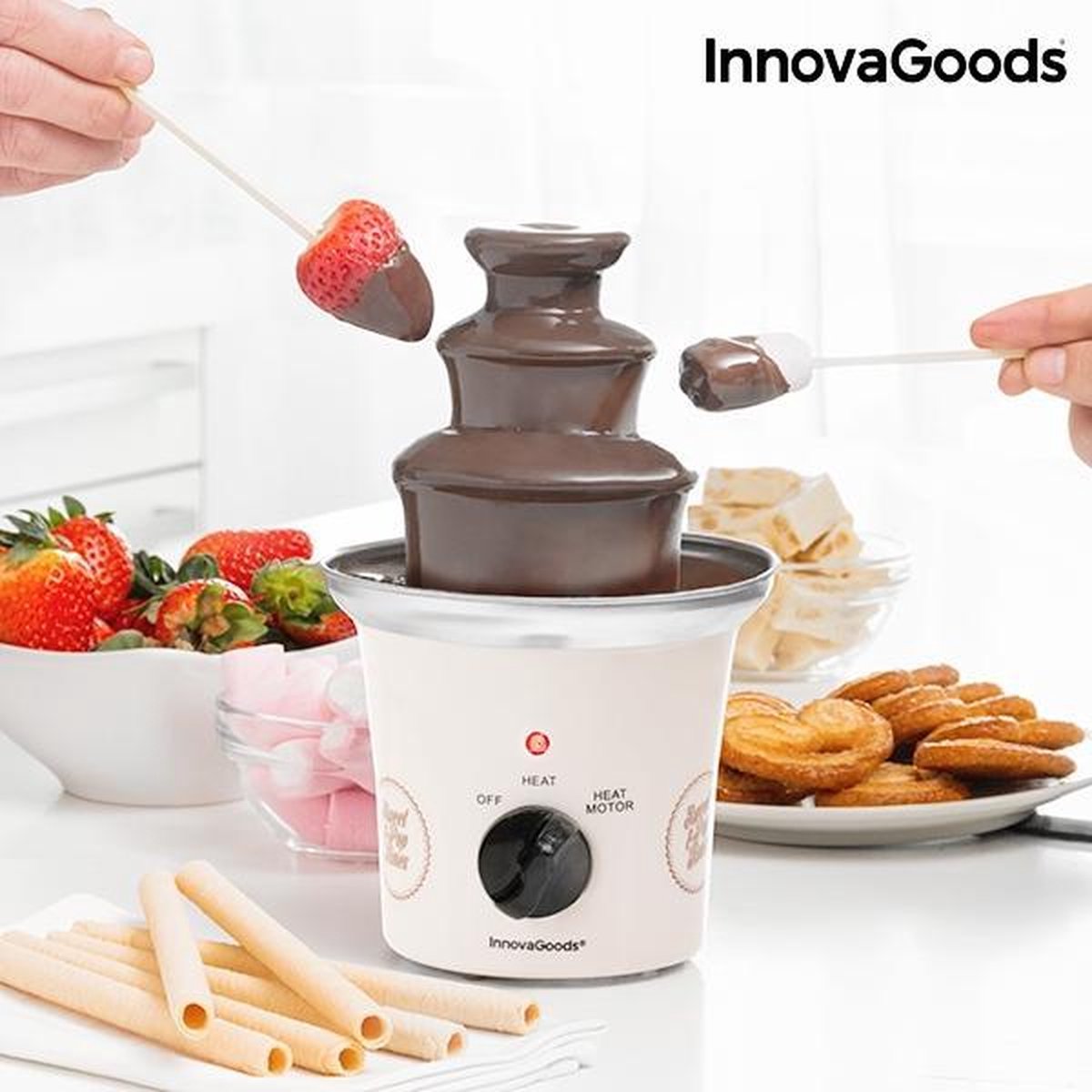 InnovaGoods Sweet & Pop Times - Chocoladefontein - Wit
