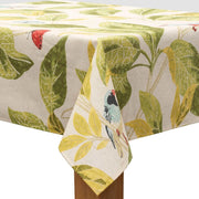 MixMamas Tafelkleed Gecoat Tropische Vogels - 140 x 250 cm