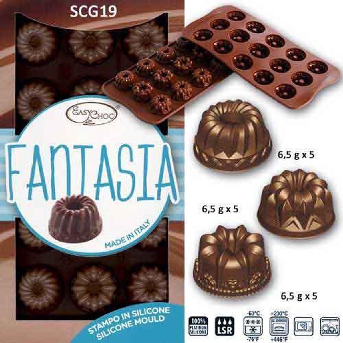 Siliconen Chocoladevorm "Fantasia"