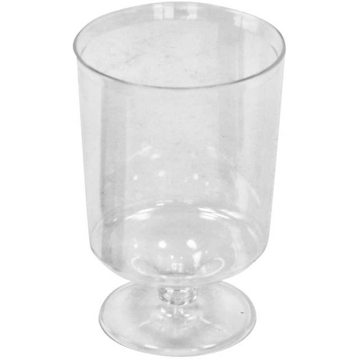 Hard plastic wijnglazen op voet