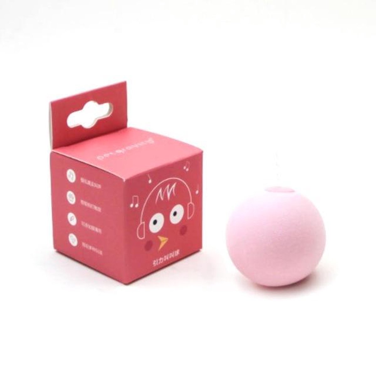 REPUS ROZE interactieve katten bal   | kattenspeelgoed | kittenspeelgoed | geluidsbal | Dieren speeltje | Vogelgeluid| musthave voor katten |