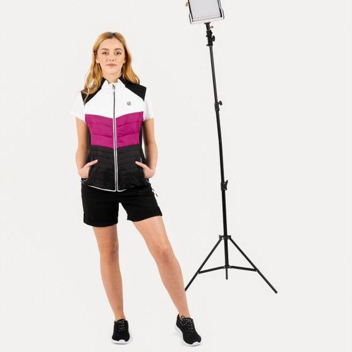 Dare2B Surmount Bodywarmer Dames - Zwart/Roze - Maat 34