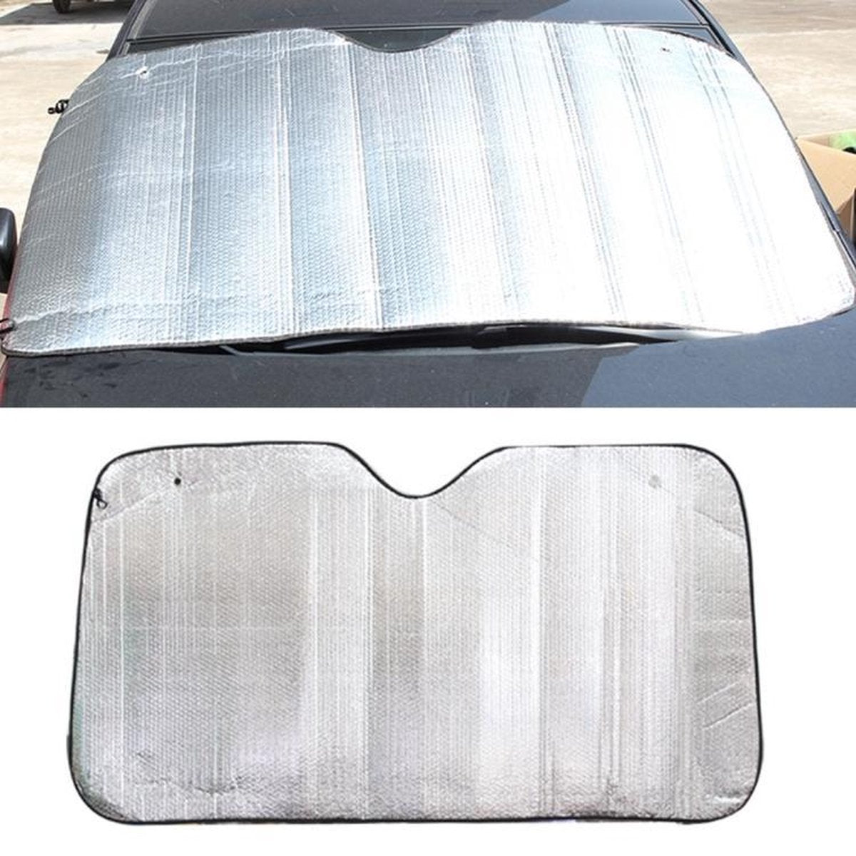 Zilver Aluminiumfolie Zonnescherm Auto Voorruit Vizier Cover Blok Voorruit Zonnescherm UV Beschermen