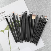 Professionele Make-up Kwasten - Kwastenset - Zwart - 20 stuks