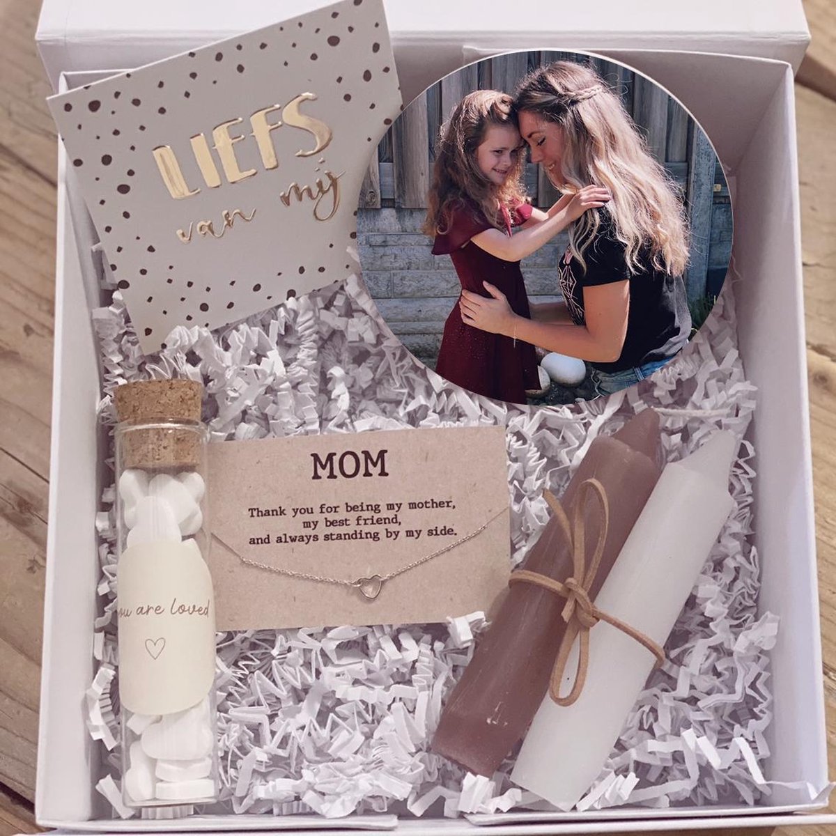 Label2X Cadeaudoos mama foto silver
