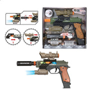 Toi-toys Leger Pistool Met Licht En Geluid 21 Cm