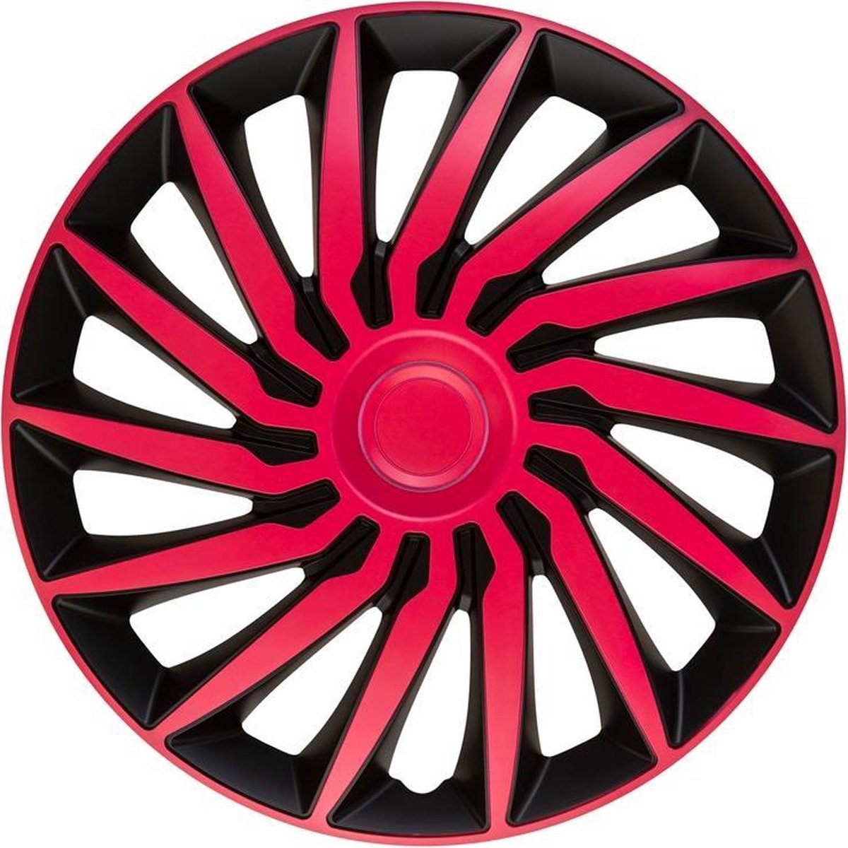 AutoStyle 4-Delige Wieldoppenset Kendo 16-inch zwart/roze