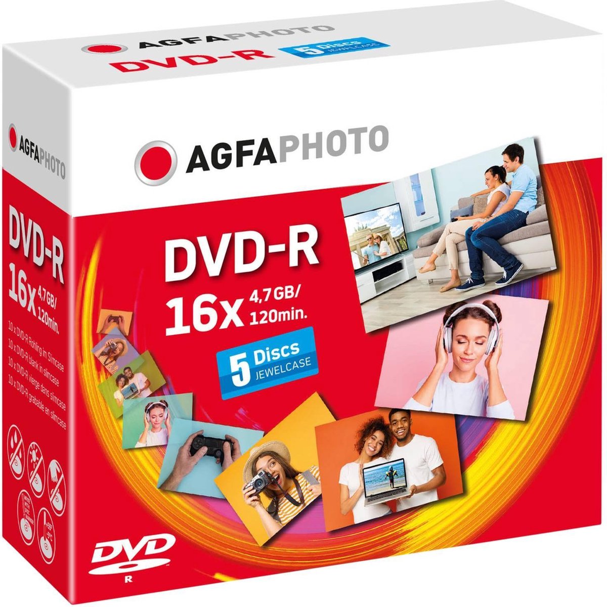 1x5 Agfaphoto Dvd-r 4.7gb 16x Speed