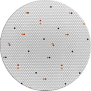 MixMamas Rond Tafelkleed Gecoat - Ø 160 cm – Hexagon Accent – Grijs