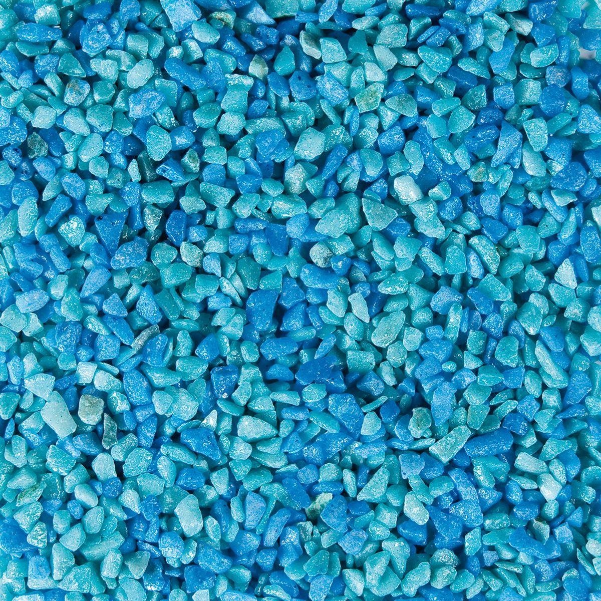 Aquariumgrind Gruzo Turkoois/Blauw 6-8 mm - 1 kg