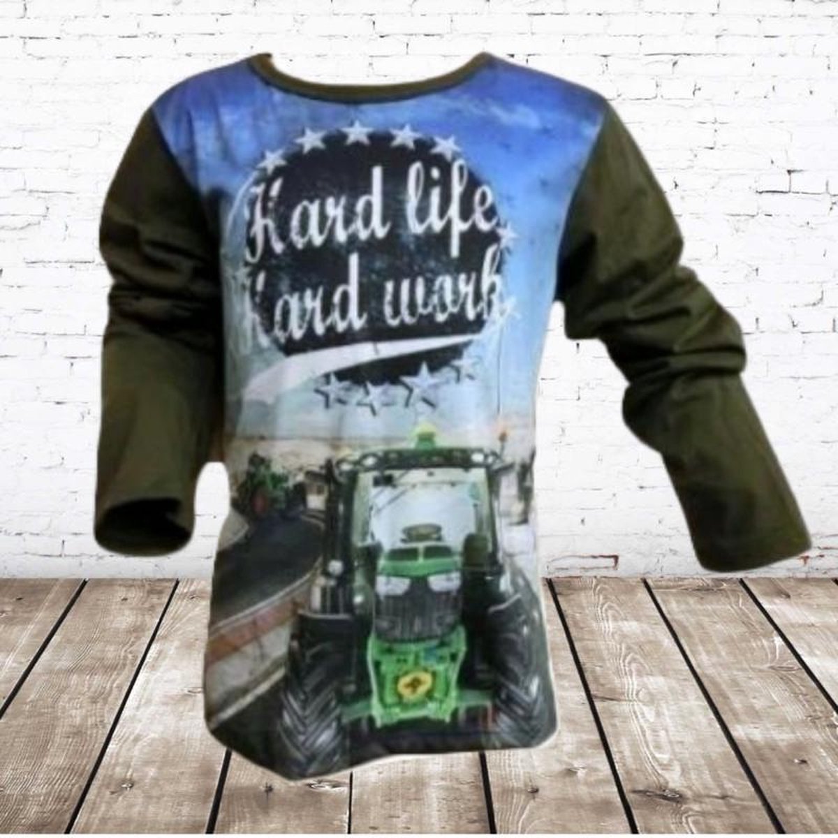 S&C Jongens shirt tractor hard live 92 - 86/92