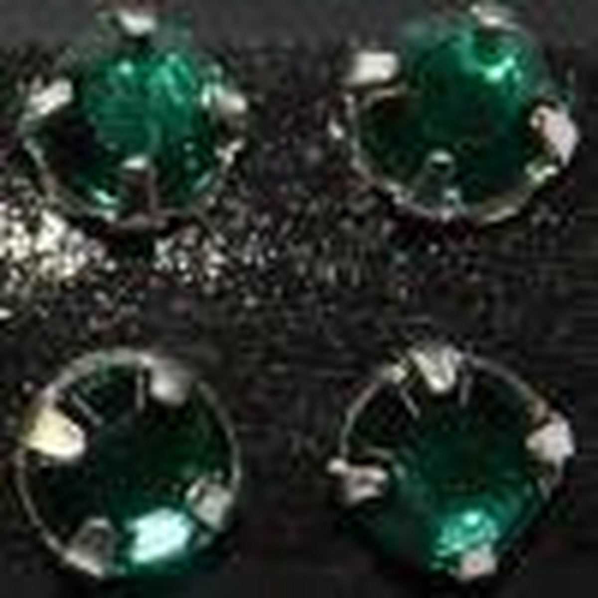 Gutermann Buisje opnaaiparels [ strass ]  7 mm. 10 stuks groen. 7300