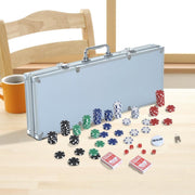 Deluxe Pokerset In Aluminium Koffer - Casino Omaha / Texas Hold Em Pro Poker & Blackjack Set Met 500 Chips & Poker Kaarten Playing Cards & Dobbelstenen Dice - Pokerkoffer