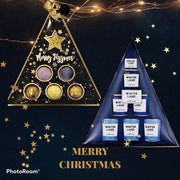 S&L 2 stuks duo 6 Badbruisballen + 6 mini kaarsen Christmas/Kerst Set van 6 stuks - Badballen - Bruisballen voor in Bad kerstcadeau/kerstgeschenk - giftset - kerstversiering
