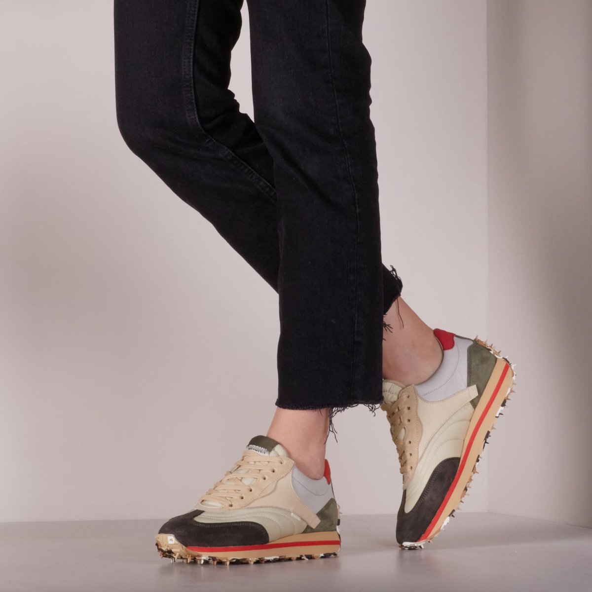 Bronx Ma-trixx 66373 Lage sneakers - Leren Sneaker - Dames - Multi - Maat 40