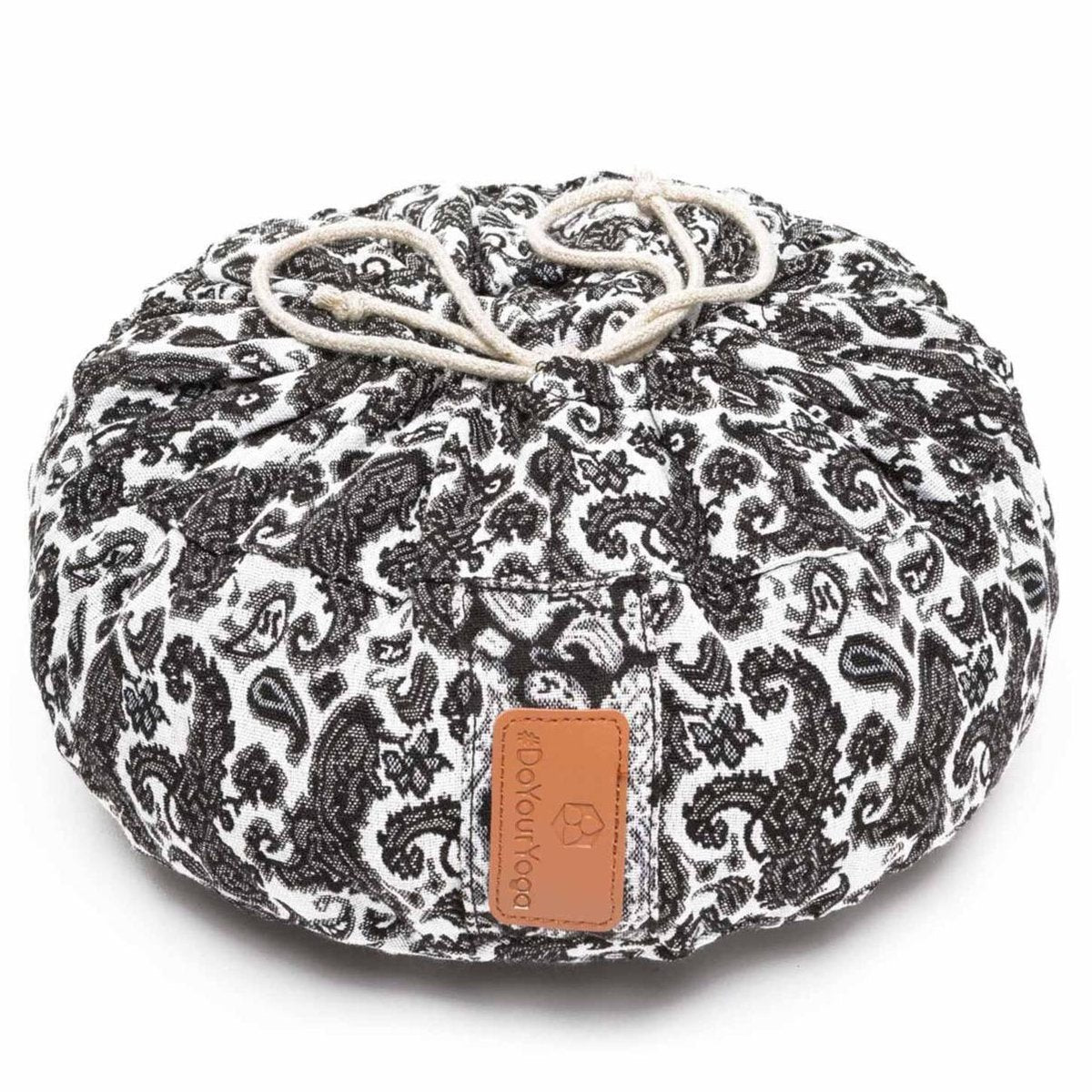 #DoYourYoga - Yoga kussen - »Vishnu« - rond meditatiekussen met bio-organische Spelt vulling - H:15cm