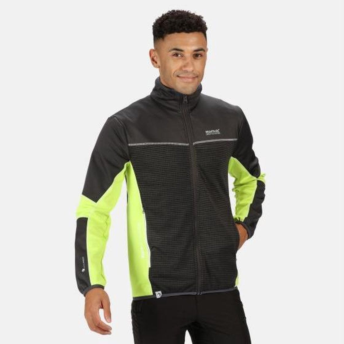 Yare III softshell stretch tussenlaag met rits over de volle lengte van Regatta voor Heren
