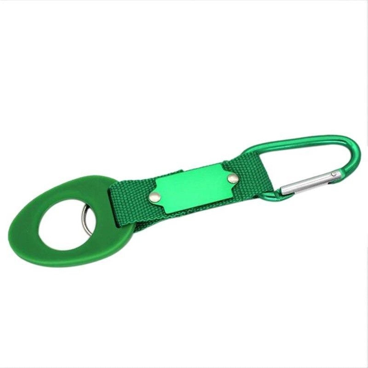 Karabijn - Karabijnhaak - Waterfles houder - Gesp - Nieuwe Aankomst - Sport - Outdoor  -  Waterfleshouder - Camping - Wandelen - Aluminium Rubber Gesp - Haak - Groen