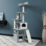 TBG Huisdier Krabpaal Condo Huis Scratcher Krabpaal Klimboom Speelgoed voor Kat Kitten Beschermende Meubels AMT0082GY