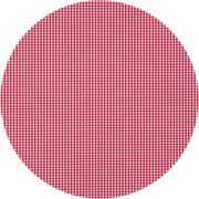MixMamas Rond Tafelkleed Gecoat - Ø 160 cm - Ruitje - Rood